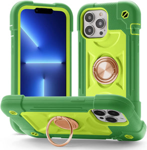 iPhone 13 Pro Max with Ring Stand Heavy-Duty Military Shockproof Case. - Redpepper Cases