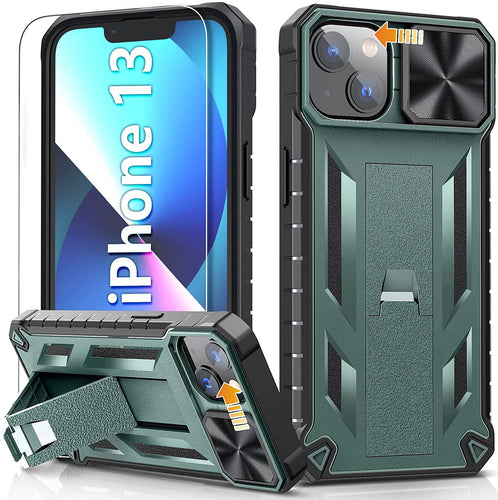 iPhone 13 Rugged Built in Kickstand & Slide Case. - Redpepper Cases