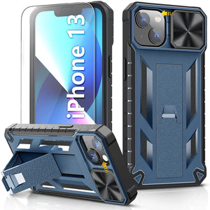 iPhone 13 Rugged Kickstand Slide Shockproof Case - Redpepper Cases