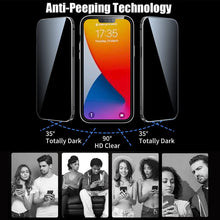 Load image into Gallery viewer, iPhone 14 Pro Anti Peeping Double Sided Tempered Glass Magnetic Case - Redpepper Cases