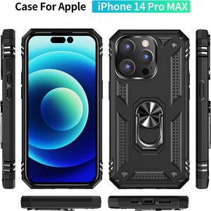 iPhone 14 Pro max Phone Case Extreme Protection Military Armor Dual Black - Redpepper Cases