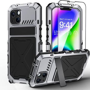 iPhone 14 Pro Metal Built in Kickstand Rugged Heavy Duty Case - Redpepper Cases