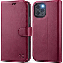 Load image into Gallery viewer, iPhone 14 Pro Wallet Leather Flip Card Holder Case - Redpepper Cases