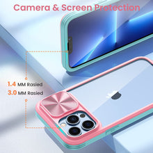 Load image into Gallery viewer, Maxdara iPhone 13 Pro Max Case Built-in Screen Protector 6.7 inch Pink Green - Redpepper Cases