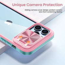 Load image into Gallery viewer, Maxdara iPhone 13 Pro Max Case Built-in Screen Protector 6.7 inch Pink Green - Redpepper Cases