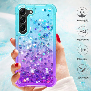 S23 Plus Women Girls Glitter Flowing Quicksand Case - Redpepper Cases