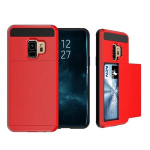 Samsung Galaxy Credit card wallet case for S4/S5/S6/S7 Edge/S8/S9 Plus - Redpepper Cases