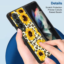 Load image into Gallery viewer, Samsung Galaxy Fold 4 Case, Flower Sunflower Leopard Design Cute Phone Cover - Redpepper Cases