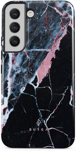 Samsung Galaxy S22 Plus Glitter Marble Hybrid 2-Layer Hard Shell Silicone Case - Redpepper Cases