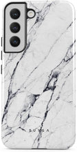 Load image into Gallery viewer, Samsung Galaxy S22 Plus Glitter Marble Hybrid 2-Layer Hard Shell Silicone Case - Redpepper Cases