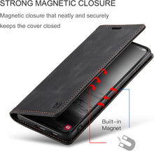 Load image into Gallery viewer, Samsung Galaxy S23 Plus Magnetic Leather Flip Side Card Holder Case - Redpepper Cases