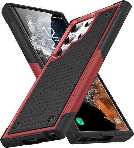 Samsung Galaxy S23 Ultra Case Soft Bumper Dual Layer Military Grade Heavy Duty Case - Redpepper Cases