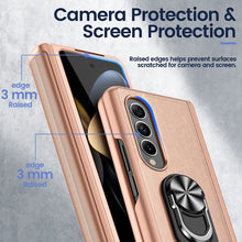 Load image into Gallery viewer, Samsung Galaxy Z Fold 4 Case Hinge Protection &amp; Screen Protector 4 5G- Rose Gold - Redpepper Cases