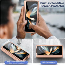 Load image into Gallery viewer, Samsung Galaxy Z Fold 4 Case Hinge Protection &amp; Screen Protector 4 5G- Rose Gold - Redpepper Cases