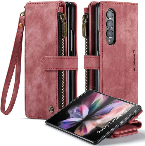 Samsung Galaxy Z Fold 4 Case Z Fold 4 Case Wallet Magnetic All-Inclusive Case (Black) - Redpepper Cases