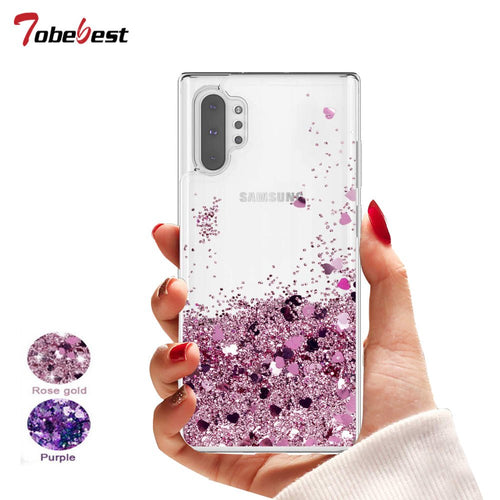 Samsung Note 10 Plus Glitter Liquid Case | Silicone Bling Glitter for Samsung Galaxy Note 10 and 10+ - Redpepper Cases